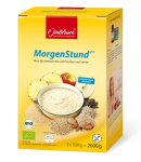 P.Jentschura MorgenStund hat Gold im Mund! Starten Sie mit MorgenStund dem leichten Hirse-Buchweizen-Brei ohne Getreide und ohne Zuckerzusatz frisch und fröhlich in den Tag!